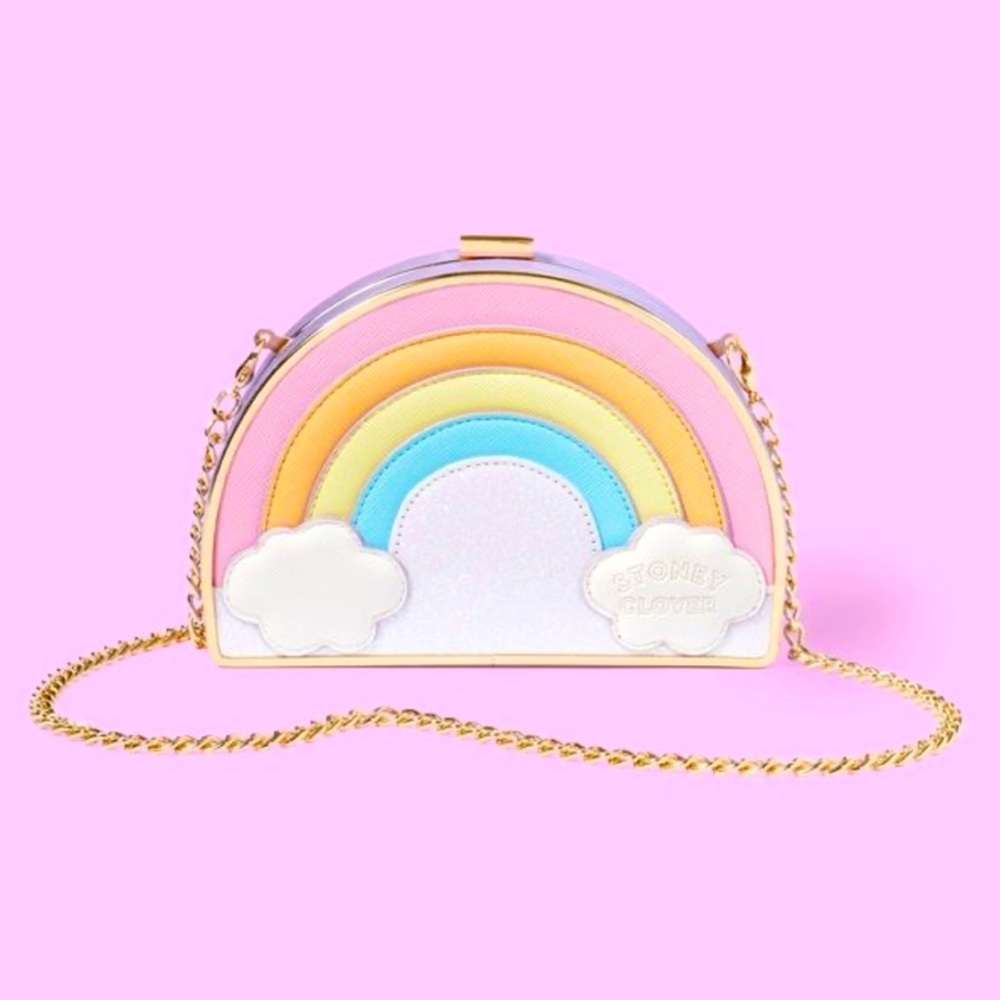 🌈 Stoney Clover Lane x Target Lavender Rainbow Crossbody Bag NWT